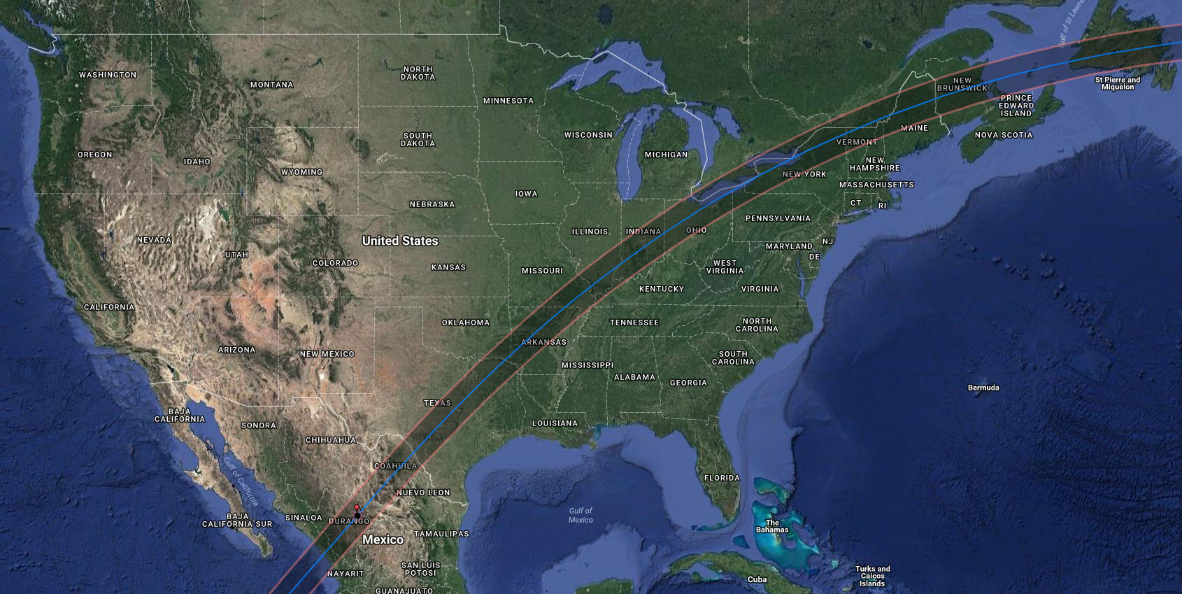 2024 Eclipse Path 