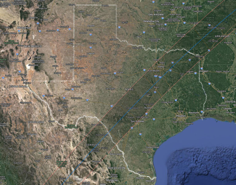 Texas Eclipse Map Orion Ranch Observatory Blog